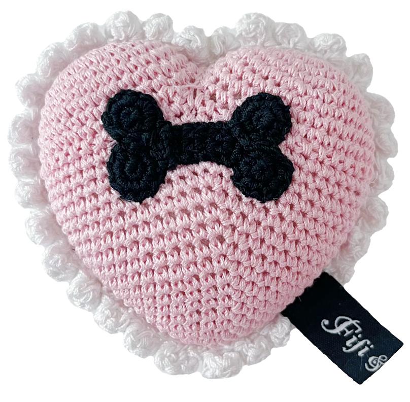 Fifi Heart Ruffled Toy (Pink)