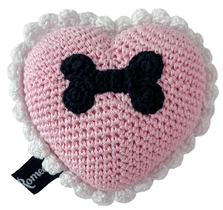 Fifi Heart Ruffled Toy (Pink)