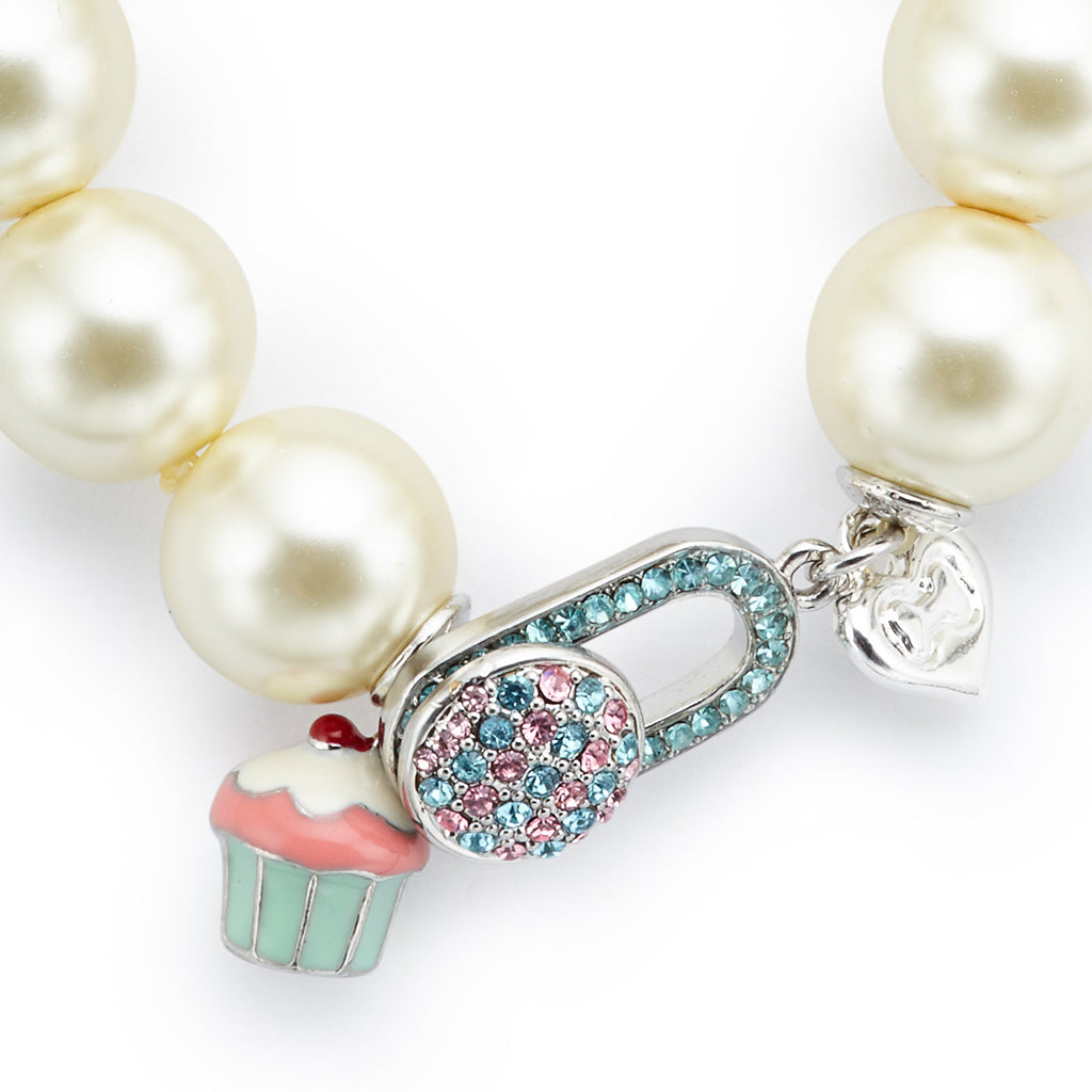 Long Pearl Cupcake Necklace - Fifi & Romeo