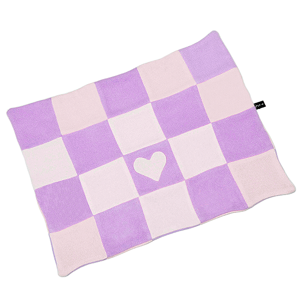 Checkered Heart Blanket - Fifi & Romeo