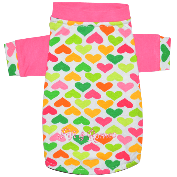 Multi-Color Heart T-Shirt - Fifi & Romeo